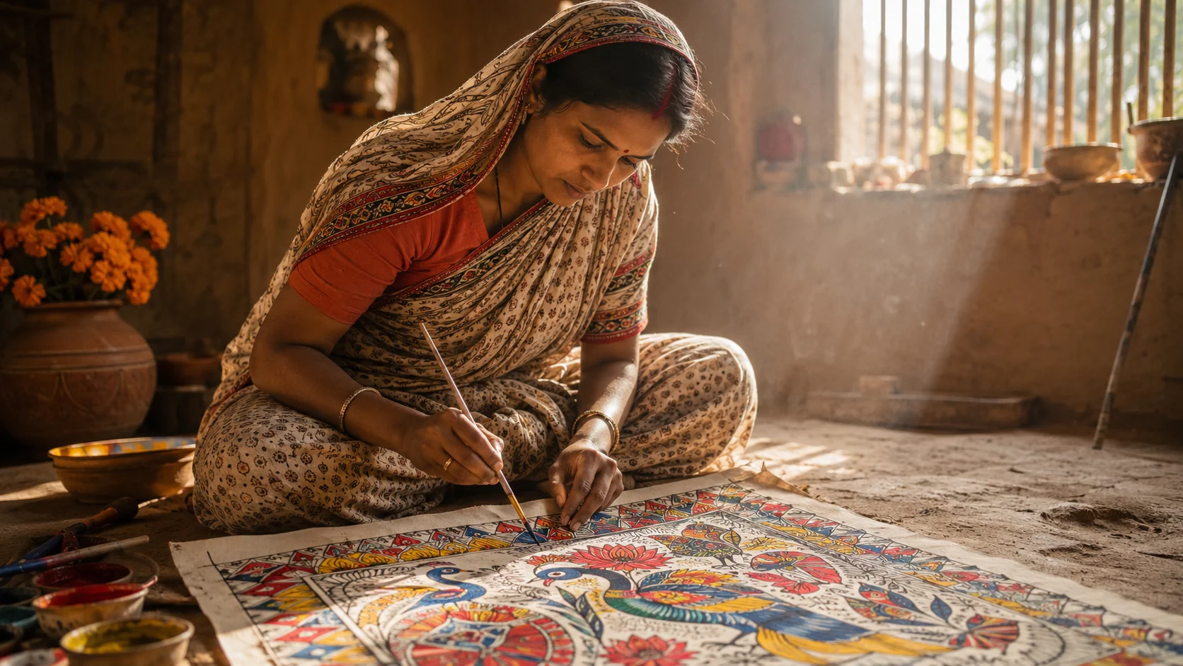 What is Mithila Painting? History, Significance & Living Tradition | KalaVihar — Madhubani Art | KalaVihar